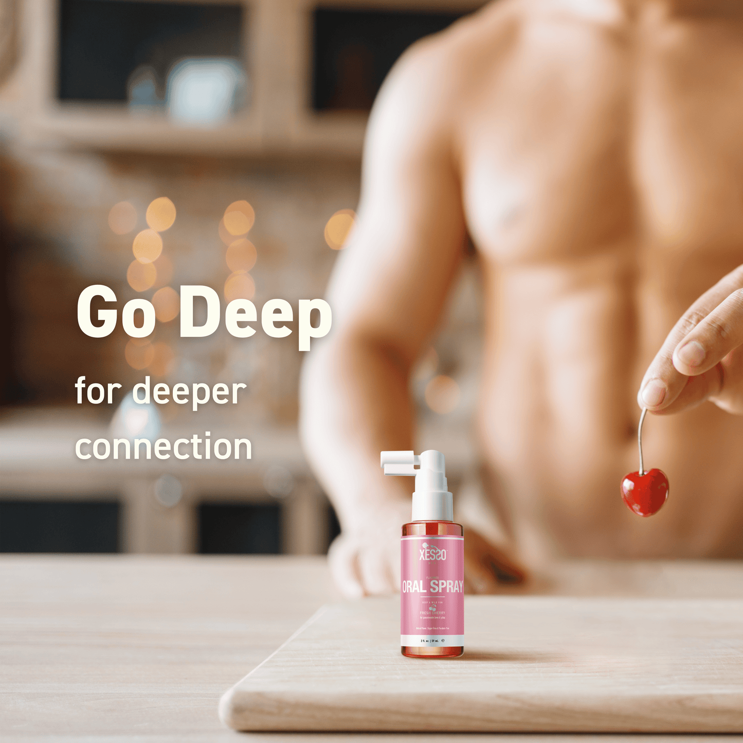 XESSO Lube & More Oral Spray XESSO Flavored Oral Spray, Fresh Cherry