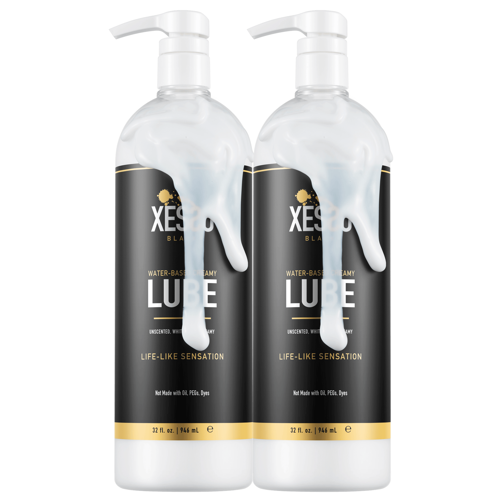 XESSO Lube & More Waterbased Lube XESSO Water Based Creamy Lube, 32 fl. oz. Pack of 2 Totaling 64 fl oz